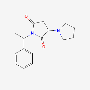 B12917433 1'-(1-Phenylethyl)-[1,3'-bipyrrolidine]-2',5'-dione CAS No. 89143-22-6