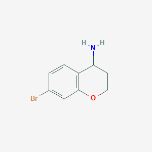 molecular formula C9H10BrNO B1291745 7-Bromochroman-4-amine CAS No. 1016804-06-0