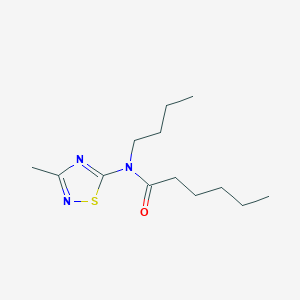 N-Butyl-N-(3-methyl-1,2,4-thiadiazol-5-YL)hexanamide