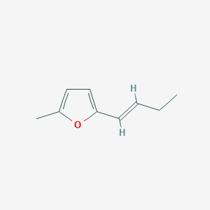 molecular formula C9H12O B12917465 (E)-2-(But-1-en-1-yl)-5-methylfuran 