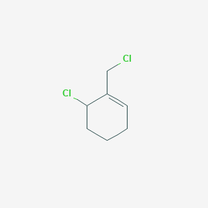 molecular formula C7H10Cl2 B12917480 6-Chloro-1-(chloromethyl)cyclohex-1-ene CAS No. 81034-09-5