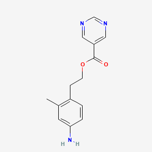 4-Amino-2-methylphenethyl pyrimidine-5-carboxylate