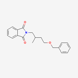 molecular formula C20H21NO3 B1291758 2-(4-苄氧基-2-甲基丁基)邻苯二甲酰亚胺 CAS No. 885266-50-2