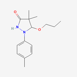 4,4-Dimethyl-1-(4-methylphenyl)-5-propoxypyrazolidin-3-one