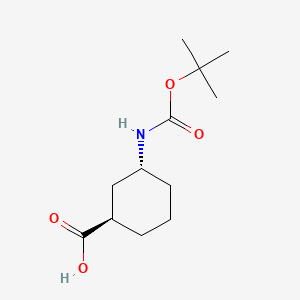 B1291761 Trans-3-tert-butoxycarbonylaminocyclohexanecarboxylic acid CAS No. 218772-92-0