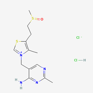 molecular formula C13H20Cl2N4OS2 B12917657 Methylsulfinylethylthiamine CAS No. 33071-33-9