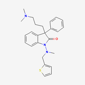 3-(3-(Dimethylamino)propyl)-1-(methyl-2-thenylamino)-3-phenyl-2-indolinone