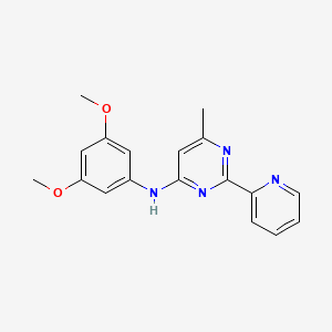 molecular formula C18H18N4O2 B12917664 N-(3,5-Dimethoxyphenyl)-6-methyl-2-(pyridin-2-yl)pyrimidin-4-amine CAS No. 787542-15-8