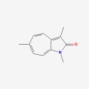 Cyclohepta[b]pyrrol-2(1H)-one, 1,3,6-trimethyl-