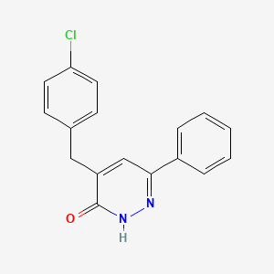 4-(4-Chlorobenzyl)-6-phenylpyridazin-3(2H)-one