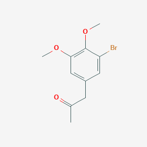 molecular formula C11H13BrO3 B1291772 (3-Bromo-4,5-dimethoxyphenyl)acetone 