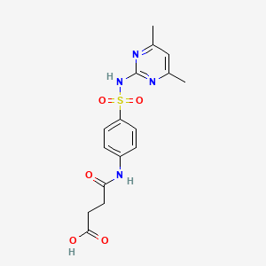 4-((4-(((4,6-Dimethyl-2-pyrimidinyl)amino)sulphonyl)phenyl)amino)-4-oxobutyric acid