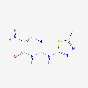 5-Amino-2-[(5-methyl-1,3,4-thiadiazol-2-yl)amino]pyrimidin-4(3H)-one