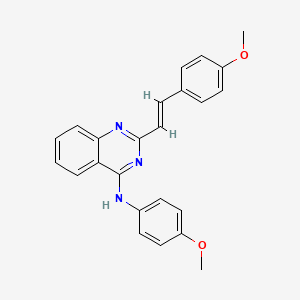 N-(4-Methoxyphenyl)-2-[2-(4-methoxyphenyl)vinyl]-4-quinazolinamine