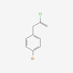 molecular formula C9H8BrCl B1291775 3-(4-Bromophenyl)-2-chloro-1-propene CAS No. 485320-33-0