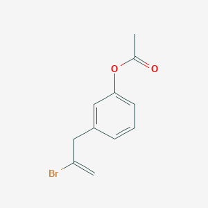 molecular formula C11H11BrO2 B1291777 3-(3-Acetoxyphenyl)-2-bromo-1-propene CAS No. 890097-81-1