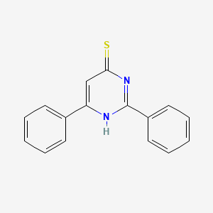 molecular formula C16H12N2S B12917770 2,6-Diphenylpyrimidine-4(1H)-thione CAS No. 114197-31-8