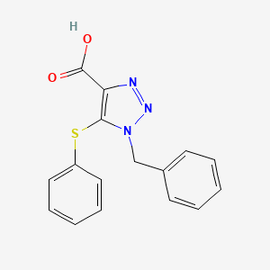 1-Benzyl-5-(phenylsulfanyl)-1H-1,2,3-triazole-4-carboxylic acid