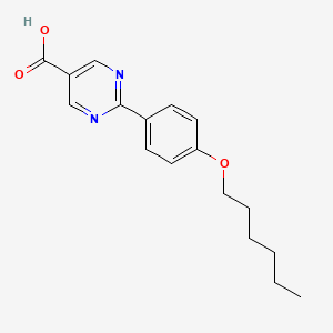 2-(4-(Hexyloxy)phenyl)pyrimidine-5-carboxylic acid