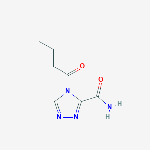 4-Butanoyl-4H-1,2,4-triazole-3-carboxamide