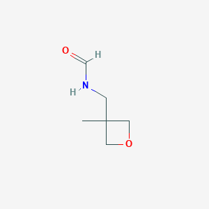 molecular formula C6H11NO2 B12917868 Formamide, N-[(3-methyl-3-oxetanyl)methyl]- CAS No. 202871-64-5