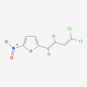 molecular formula C8H5Cl2NO3 B12917870 2-(4,4-Dichlorobuta-1,3-dien-1-YL)-5-nitrofuran 