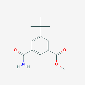 molecular formula C13H17NO3 B1291788 Methyl 3-tert-butyl-5-carbamoylbenzoate CAS No. 885518-18-3