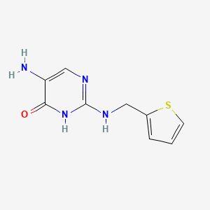 5-Amino-2-{[(thiophen-2-yl)methyl]amino}pyrimidin-4(3H)-one