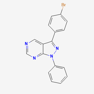 3-(4-Bromophenyl)-1-phenyl-1H-pyrazolo[3,4-d]pyrimidine