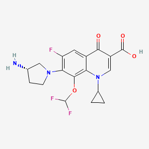 (S)-7-(3-Aminopyrrolidin-1-yl)-1-cyclopropyl-8-(difluoromethoxy)-6-fluoro-4-oxo-1,4-dihydroquinoline-3-carboxylic acid