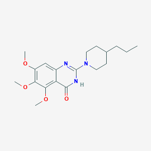 5,6,7-Trimethoxy-2-(4-propylpiperidin-1-yl)quinazolin-4(1H)-one