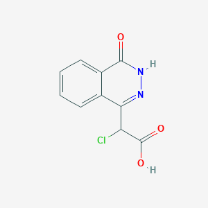 molecular formula C10H7ClN2O3 B12918046 2-Chloro-2-(4-oxo-3,4-dihydrophthalazin-1-yl)acetic acid CAS No. 49546-83-0