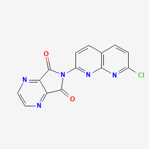 6-(7-chloro-1,8-naphthyridin-2-yl)-5H-pyrrolo[3,4-b]pyrazine-5,7(6H)-dione