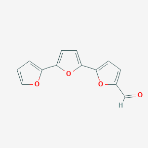 molecular formula C13H8O4 B12918114 5-[5-(furan-2-yl)furan-2-yl]furan-2-carbaldehyde CAS No. 174415-54-4