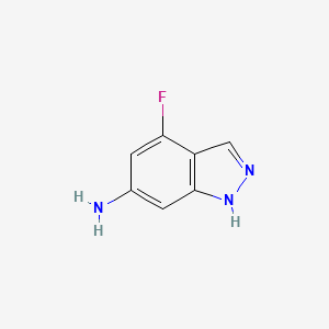 molecular formula C7H6FN3 B1291816 4-Fluoro-1H-indazol-6-amine CAS No. 885520-07-0