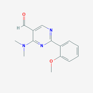 4-(Dimethylamino)-2-(2-methoxyphenyl)pyrimidine-5-carbaldehyde