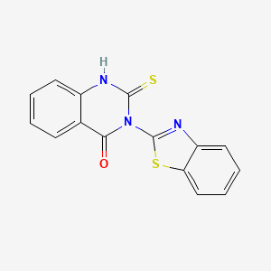 3-(1,3-Benzothiazol-2-yl)-2-sulfanylidene-2,3-dihydroquinazolin-4(1H)-one