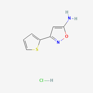 5-Isoxazolamine, 3-(2-thienyl)-, monohydrochloride