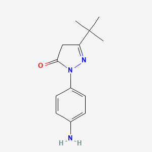 2-(4-Aminophenyl)-5-tert-butyl-2,4-dihydro-3H-pyrazol-3-one