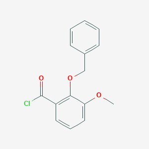 molecular formula C15H13ClO3 B1291831 2-(Benzyloxy)-3-methoxybenzoyl chloride CAS No. 905719-12-2