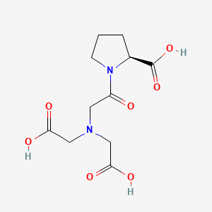 molecular formula C11H16N2O7 B12918332 N,N-Bis(carboxymethyl)aminoacetylproline CAS No. 93583-08-5