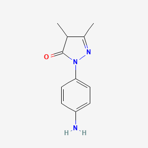 2-(4-Aminophenyl)-2,4-dihydro-4,5-dimethyl-3H-pyrazol-3-one