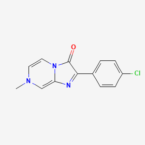 2-(4-Chlorophenyl)-7-methylimidazo[1,2-a]pyrazin-3(7H)-one