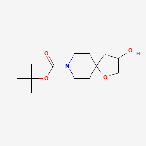 molecular formula C13H23NO4 B1291836 Tert-butyl 3-hydroxy-1-oxa-8-azaspiro[4.5]decane-8-carboxylate CAS No. 240401-09-6