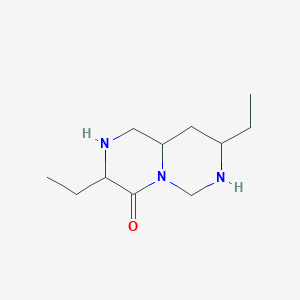 3,8-Diethyloctahydro-4H-pyrazino[1,2-c]pyrimidin-4-one