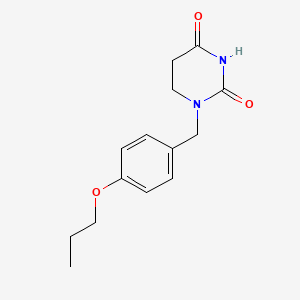 2,4(1H,3H)-Pyrimidinedione, dihydro-1-((4-propoxyphenyl)methyl)-