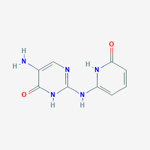 5-Amino-2-[(6-oxo-1,6-dihydropyridin-2-yl)amino]pyrimidin-4(3H)-one