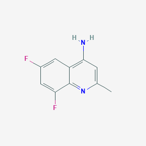 molecular formula C10H8F2N2 B1291838 6,8-Difluoro-2-methylquinolin-4-amine CAS No. 288151-32-6