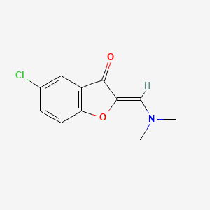 (2Z)-5-chloro-2-(dimethylaminomethylidene)-1-benzofuran-3-one