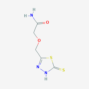 2-((5-Thioxo-4,5-dihydro-1,3,4-thiadiazol-2-yl)methoxy)acetamide